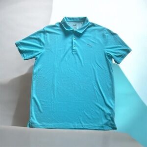Puma Men's Light Blue Polo Shirt
